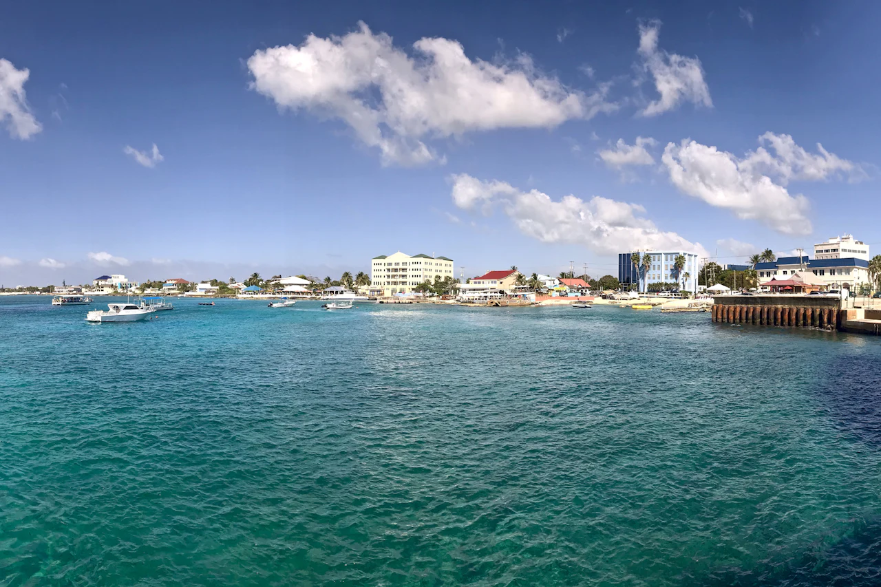 Turquoise water in the Cayman Islands